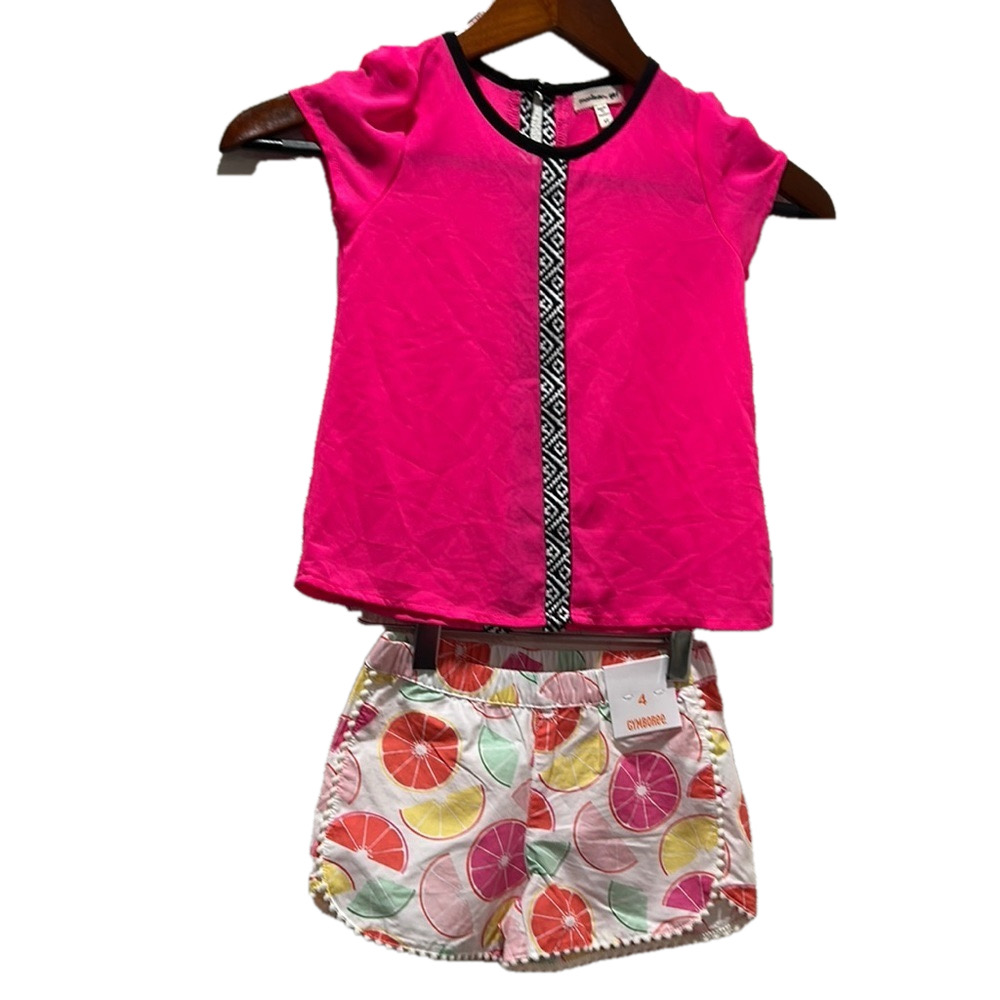 🍋 Monteau girl & Gymboree girls set size 4 GUC